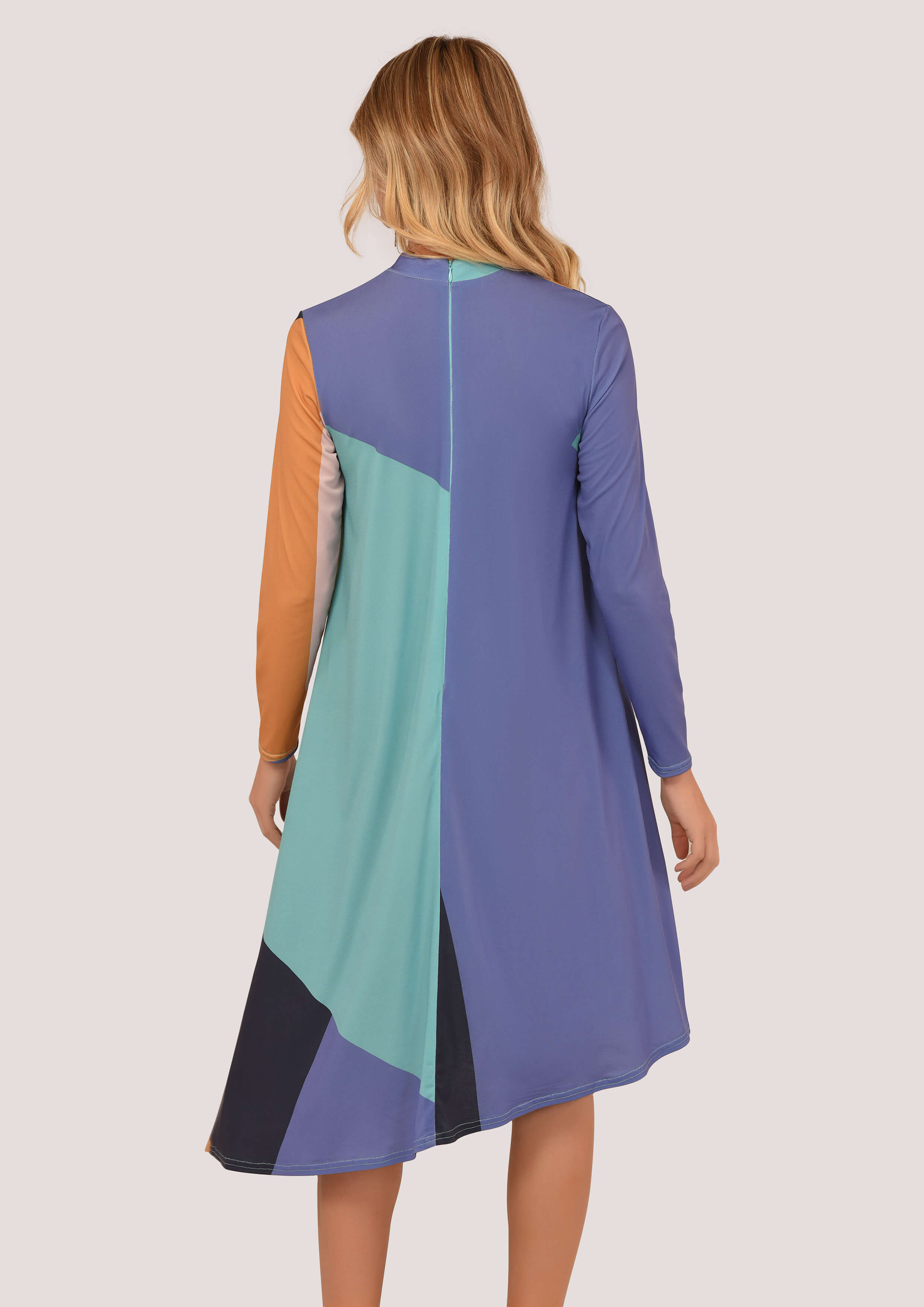 Long Sleeve Asymmetric Dress