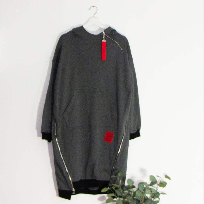 longline hooded top