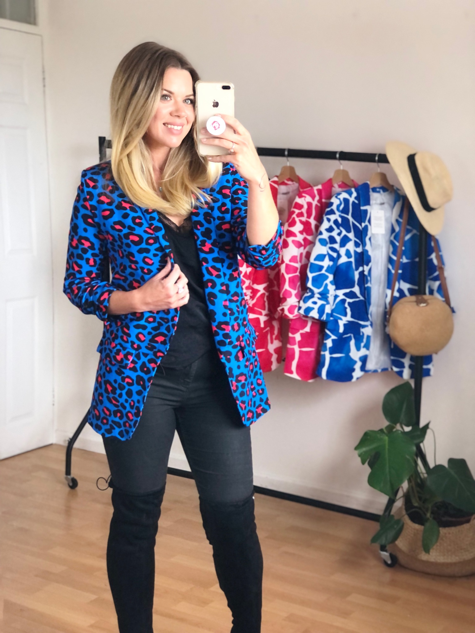 berek leopard print blazer