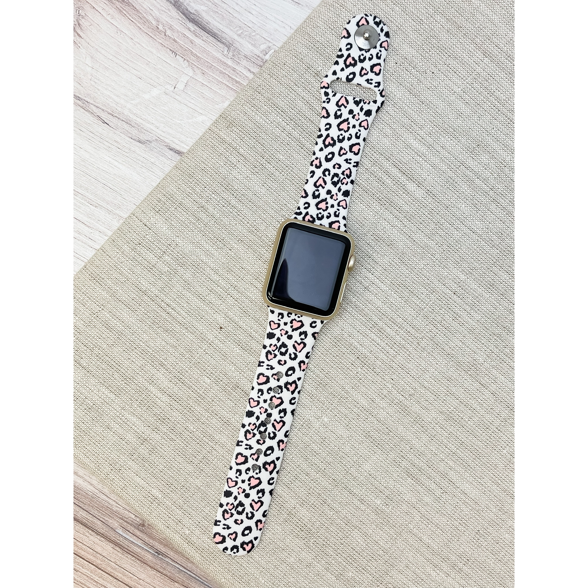 leopard print watch strap