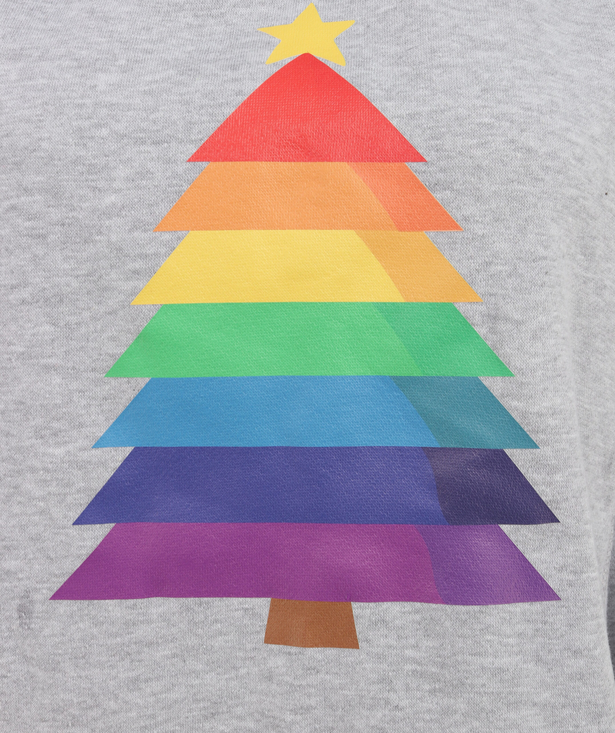 Rainbow Christmas Tree Luxe Hoodie 